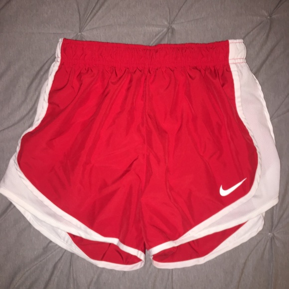 Nike Pants - ⭐️SALE!⭐️ Nike dri-fit running shorts red/white
